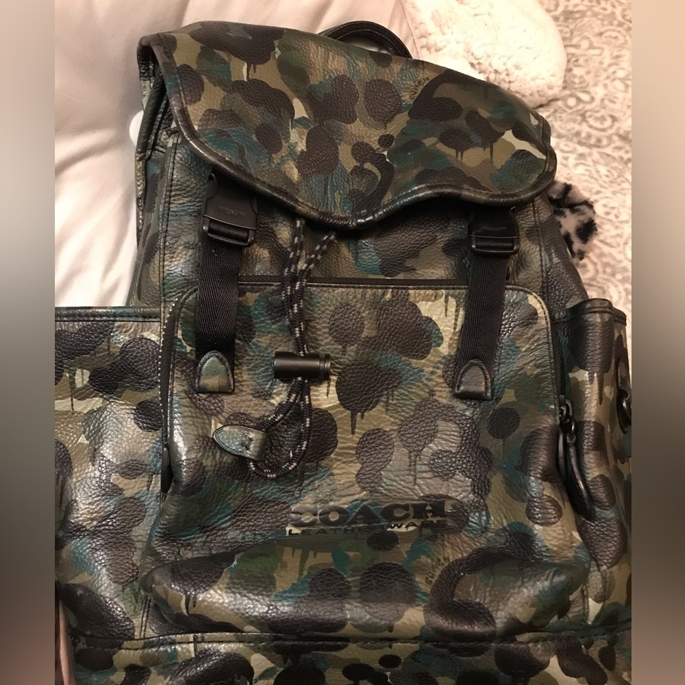 Coach Camouflage Backpack